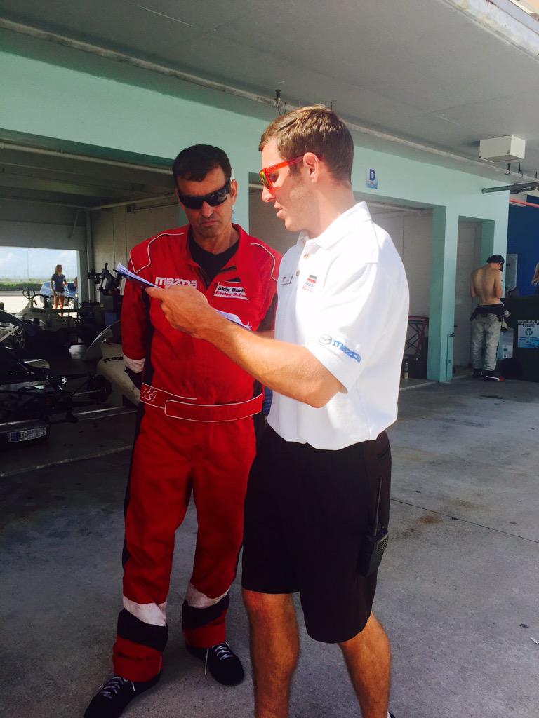RaceSkipBarber's tweet photo. Drivers receiving quality feedback from the instructors after qualifying here @@HomesteadMiami #skipbarber http://t.co/osdEdvWwrR