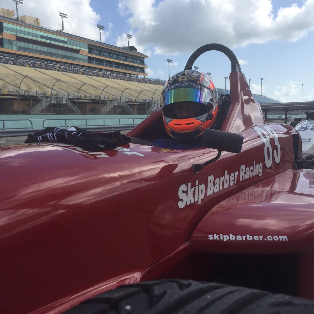 RaceSkipBarber's tweet photo. Drivers receiving quality feedback from the instructors after qualifying here @@HomesteadMiami #skipbarber http://t.co/osdEdvWwrR