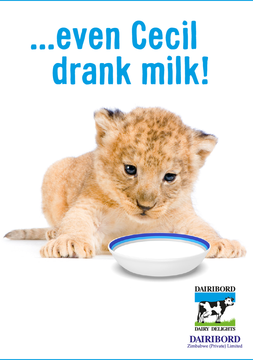 Dairibord's tweet photo. In honor of Cecil. http://t.co/kbbJ2dOtVV