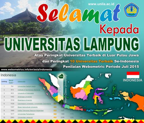 #beritaUNILA: Webometrics Posisikan Unila dalam Top Ten University unila.ac.id/webometrics-po…
