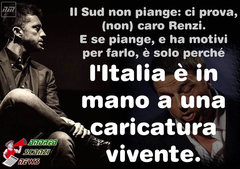 lvoir's tweet photo. Andrea Scanzi: "L'Italia è in mano a una caricatura vivente" http://t.co/VLOcD2YGSr