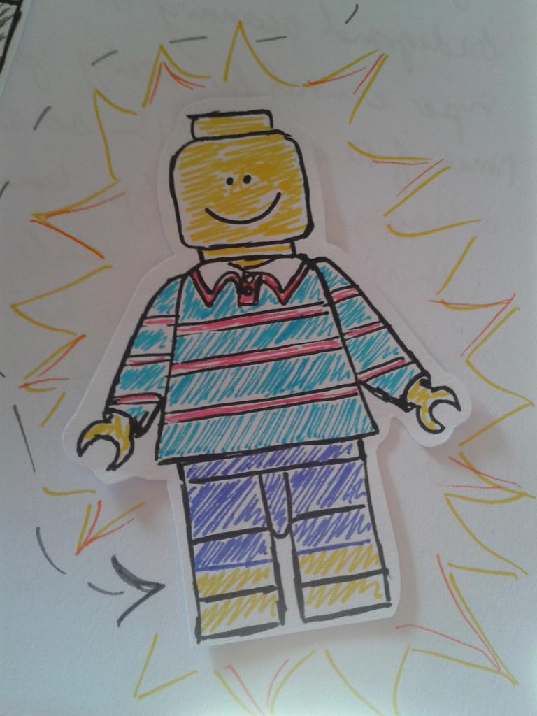 posh_esther's tweet photo. My take on a @uccf staff worker for @sam_a_liu. Familiar, @OJDBROWN? #doublecollar #celebratewithlegomen http://t.co/cx1HRhvvlc