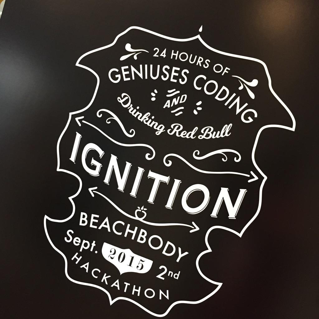 _TechLeader_'s tweet image. Signs are up! @beachbodytech Fall hackathon is going to be awesome #Ignition