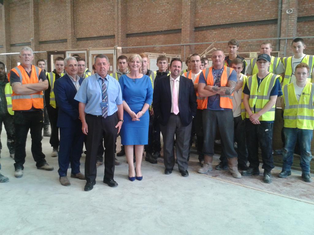 CllrNickSmall's tweet photo. At opening of @NLRCo Constitution College in Everton with @ann_obyrne and @bazkush #JobsandGrowth http://t.co/WktkMNNnZK