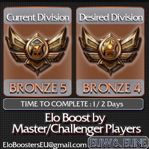EloBoostingEu's tweet image. Bronce 5 a Bronce 4 en 2 dias maximo con racha de win, 8€