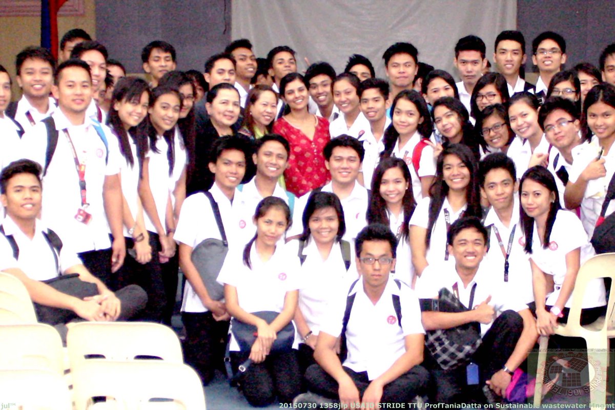 TNTechWaterCtr's tweet image. Dr. Datta's lecture and Q&amp;amp;A session on #sustainable #water managment to students at @TUPManila. // @STRIDE_Program