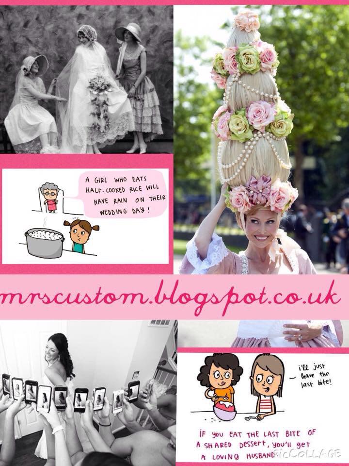 Old Wives Tales: This will put + questions into your poor already disturbed "bride-to-be mind" mrscustom.blogspot.co.uk/?m=1