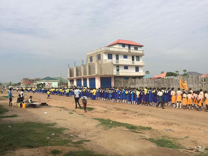 Girl child Education celebration In Juba,South Sudan as girl pupils and students matching celebrating the day.