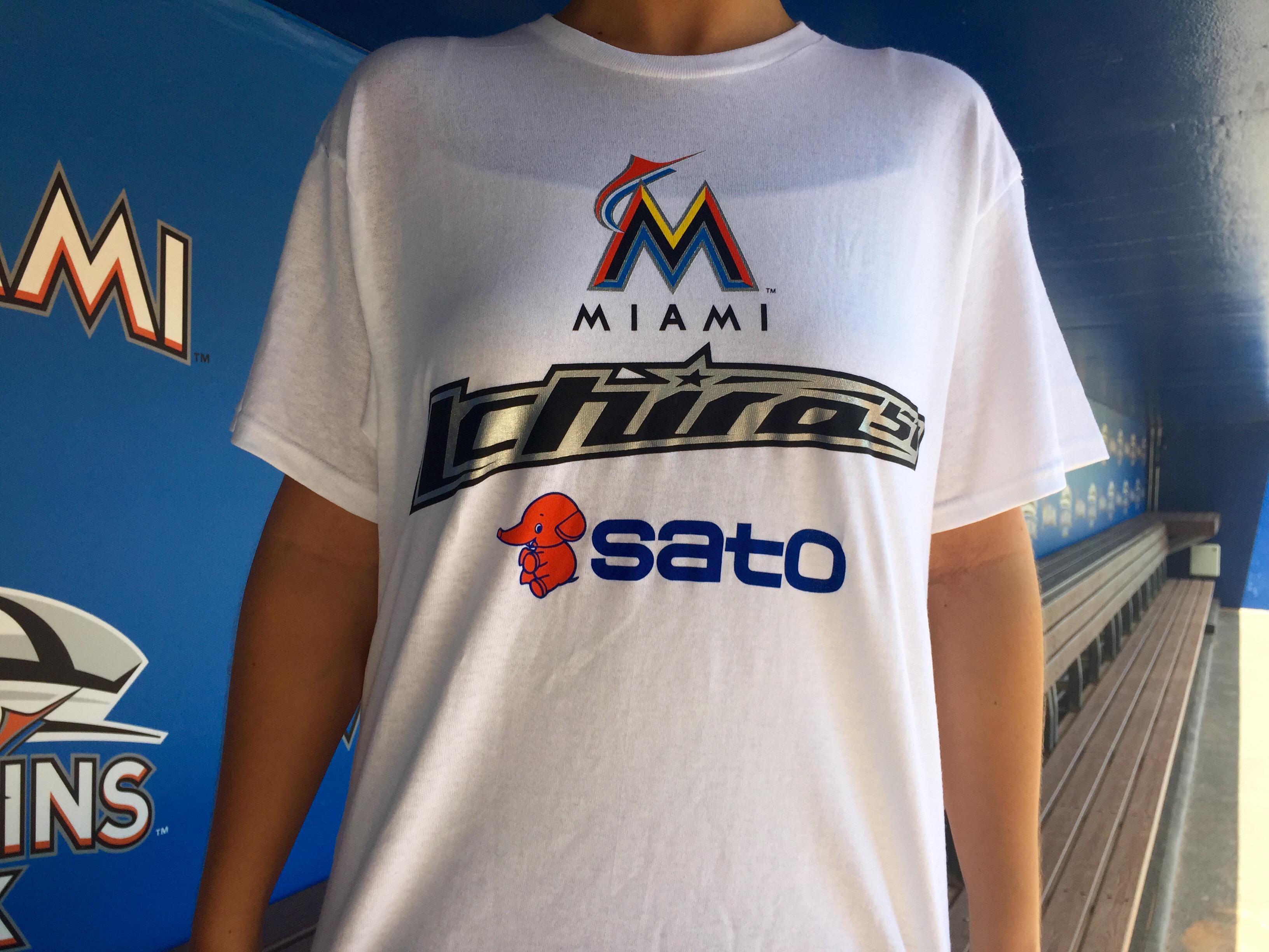 Miami Marlins on X: Show your love for #51 at this Tuesday's #Marlins  game! The first 10,000 fans will receive this Ichiro t-shirt.   / X