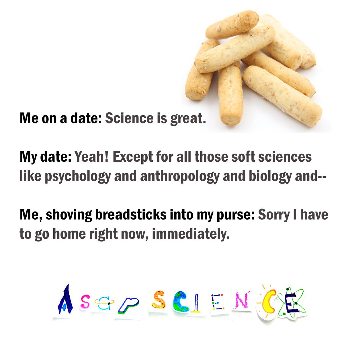 AsapSCIENCE's tweet image. Joke via: bit.ly/1Hvz6SB