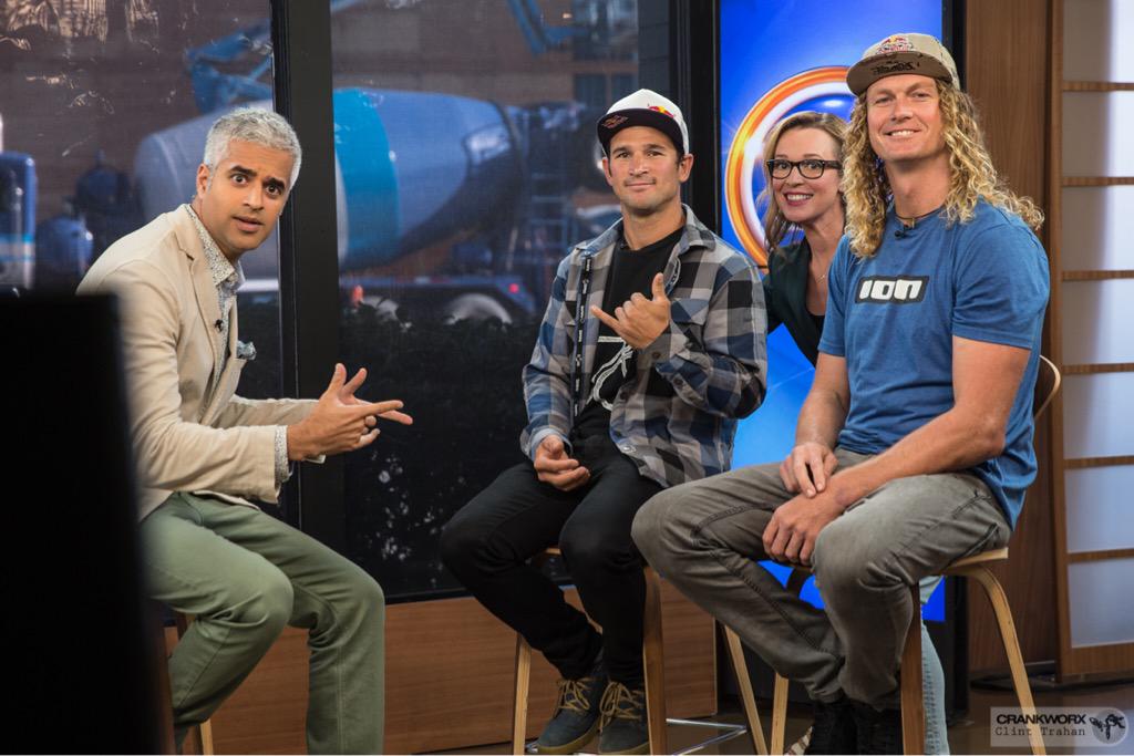 Crankworx (@crankworx) on Twitter photo Spreading the #Crankworx & #RBJoyride stoke to <a href="/BT_Vancouver/">Breakfast Television Vancouver</a> this morning w/ <a href="/kellymcgazza/">Kelly McGarry</a> and <a href="/darenberrecloth/">darren berrecloth</a>. Spreading the #Crankworx & #RBJoyride stoke to <a href="/BT_Vancouver/">Breakfast Television Vancouver</a> this morning w/ <a href="/kellymcgazza/">Kelly McGarry</a> and <a href="/darenberrecloth/">darren berrecloth</a>.