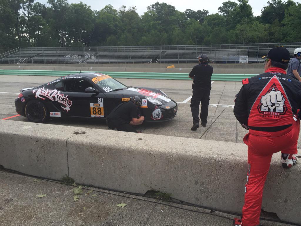 MikeFCV's tweet photo. @pardoruben and @ccontreras1122 ready for @IMSA practice in their @bybextreme @IngersollRand @Global_Aircraft #88 http://t.co/Ezj6q8lDPd