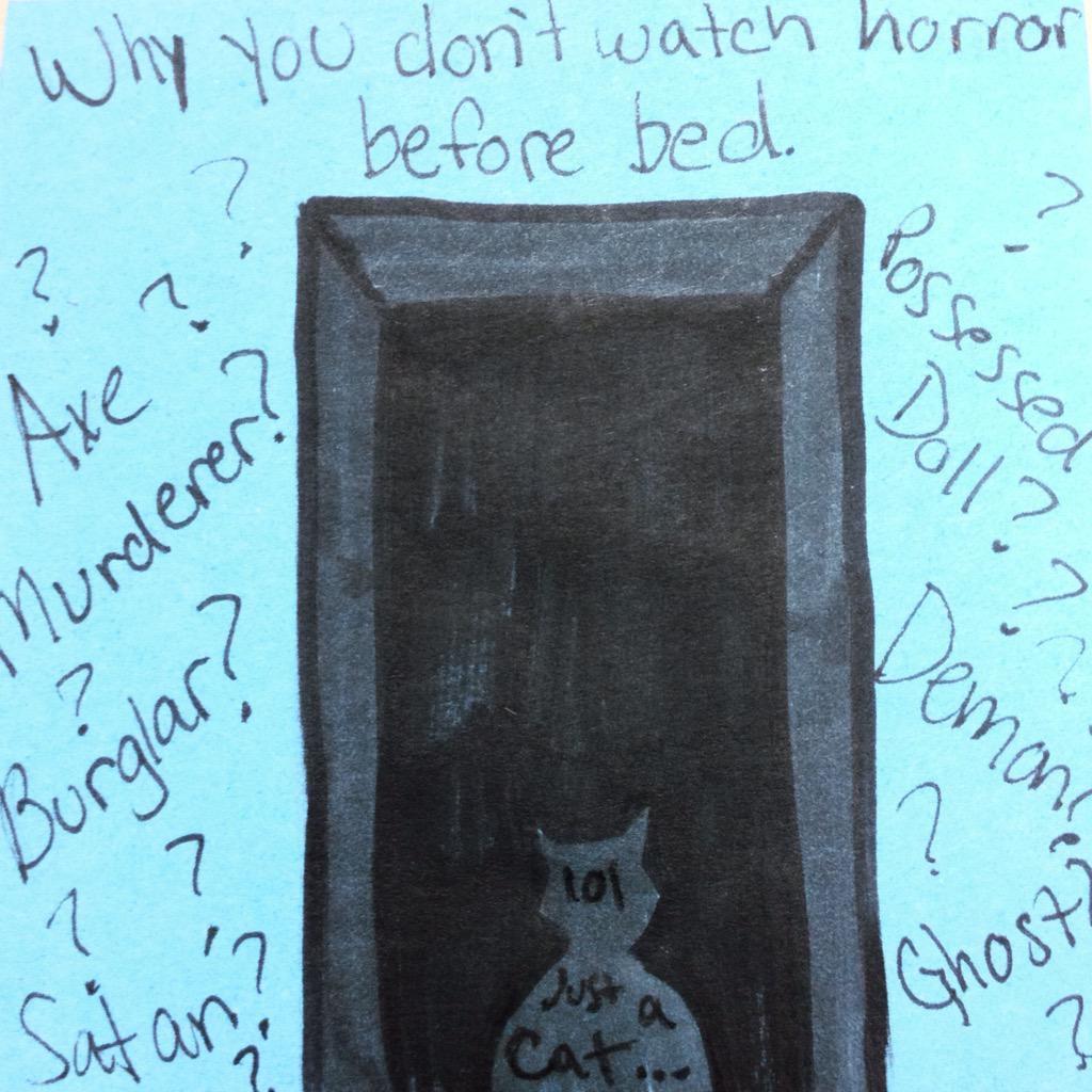Raicodoll's tweet photo. I mean the cat could be satan. You never know #workcomics http://t.co/La2FiGqhqn