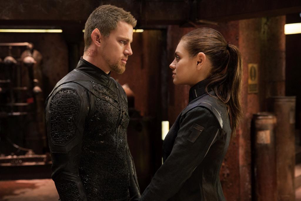 JupiterMovieUK's tweet photo. The weekend is here. Now let Mila Kunis &amp; @Channingtatum fight the universe's most powerful family #FridayFeeling http://t.co/vSJILzf7uz