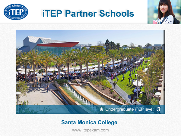 iTEP_exam's tweet photo. Now an iTEP Test Center, @SMC_edu is home to 3,300+ international students. http://t.co/GS1zns6kW3 #studyinLA http://t.co/Ws1hxGQT2C