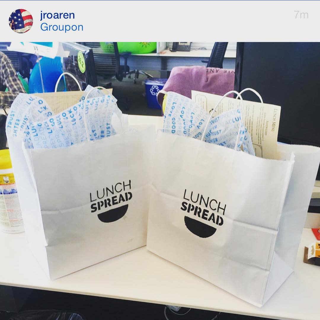 First samples delivered! Thanks <a href="/themarshalnyc/">The Marshal</a> for the samples and <a href="/jroaren/">Jana</a> for the photo! #freefood #lunch #nyc