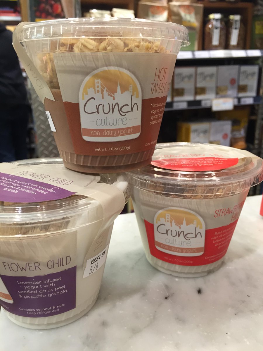 Today! Come by #18th from 11-2 and taste some excellent yogurt from the lovely <a href="/CrunchCultureCo/">Crunch Culture</a> --good for you &amp; YUM.