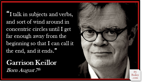 Happy Garrison Keillor, award-winning American writer.
More:  