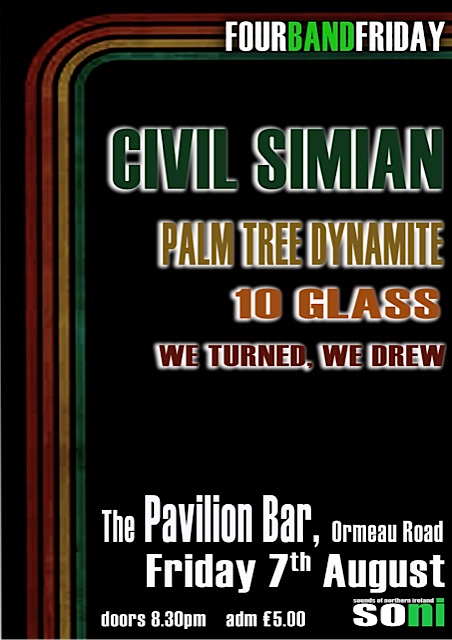 ptdynamite's tweet photo. @pavilionbelfast tonight! with @civilsimian 10Glass and WeTurnedWeDrew @whatsonNI @love_belfast @SONILive1 @NI_Music http://t.co/rJHrHndPI5