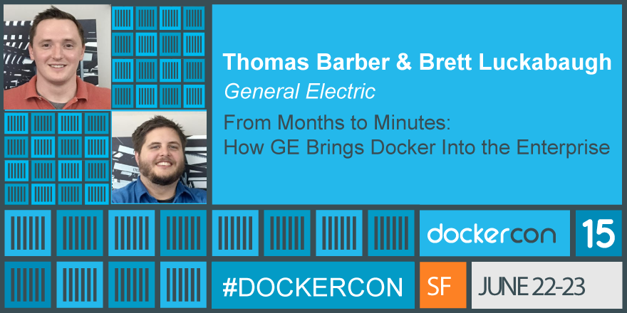 Docker's tweet image. Watch @OverflownStack &amp;amp; @barberta2's discuss how @generalelectric uses @docker at @DockerCon: youtube.com/watch?v=RaSzmF…