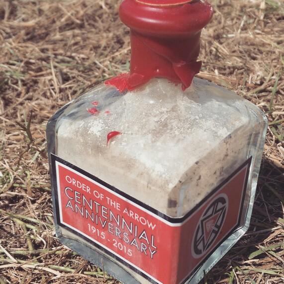 NOACEagle's tweet photo. For my #DareToDo today, I picked up a bottle of ashes from the Centennial Fire for my friend @danielreid back home. http://t.co/l9CztpsWfE