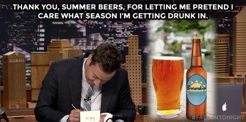 FallonTonight's tweet photo. Happy Thank You Note Friday and #InternationalBeerDay, pals! http://t.co/gtasTbblqC