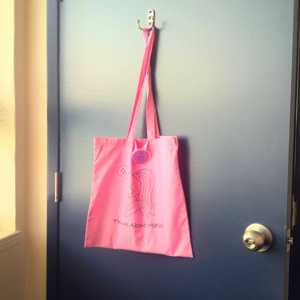 CandiHarrington's tweet image. Visiting @UWaterlooAlumni, and guess what I found on her door...! @ThinkAbout_Math