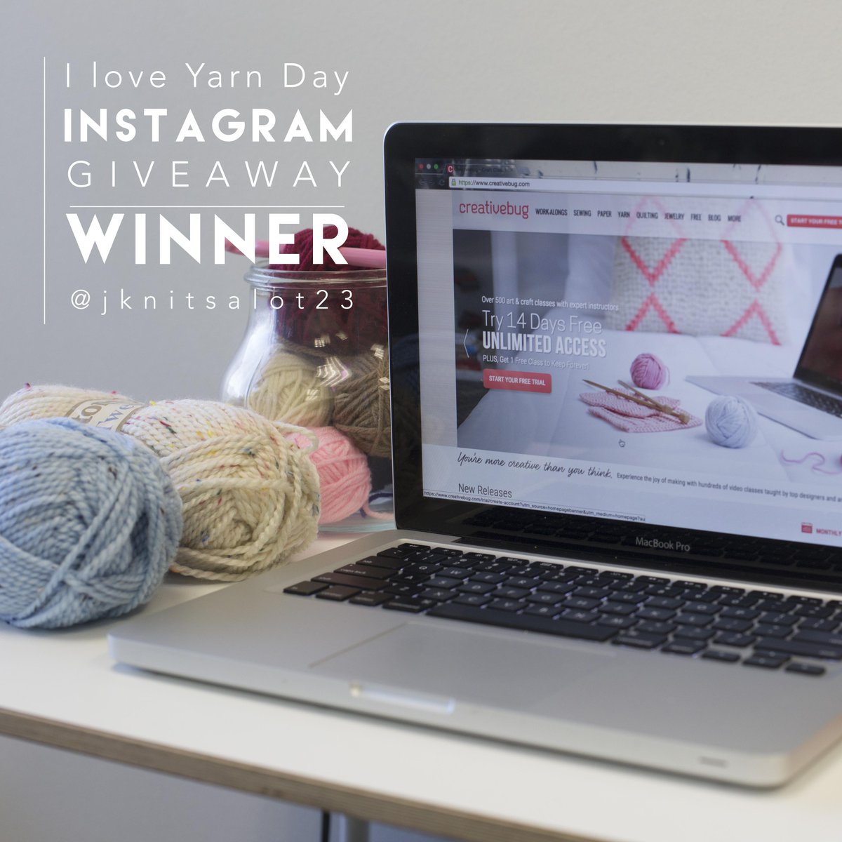It's FRI-YAY, time to announce our Instagram winner! Head over to iloveyarnday_ on instagram to  learn how to enter