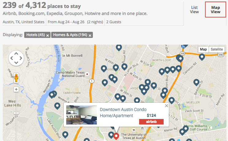 This travel search tool compares traditional hotels with alternatives like Airbnb and VRBO:  lifehac.kr/ypag2S7