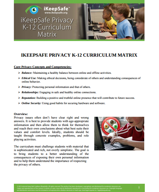 TheTechProfe's tweet image. iKeepsafe.org launching Matrix today! @iKeepSafe  tinyurl.com/qfyzoch #EDUprivacy #EdTech #CaEdTech