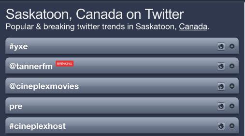 TannerZipchen's tweet photo. I'm trending in #YXE! Thanks again to @CineplexMovies for this life-changing opportunity! #CineplexHost http://t.co/M06G8HgvDf