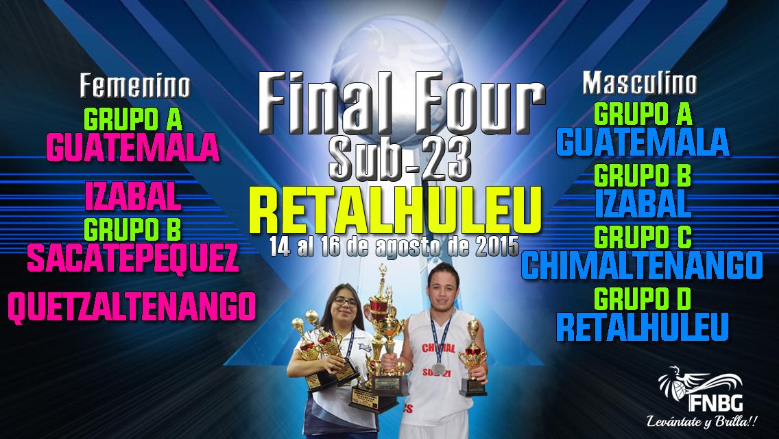 fnbgoficial's tweet photo. Ya tenemos a los 4 equipos que clasificaron al Final Four U23 que se realizará en Retalhuleu del 14 al 16 de agosto http://t.co/556ZmvunaY