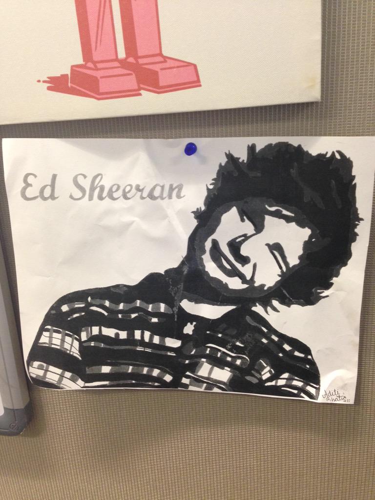 IKnowSoftware's tweet image. I hate Ed Sheeran, made it public, and now this atrocity is in my cube via @DawnG07. #ModisDallas