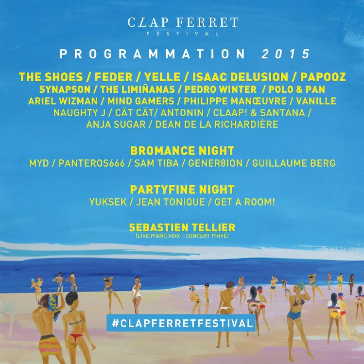 lecapferret's tweet image. RT @ClapFerretFest: Programmation dévoilée ! Rendez-vous au #CapFerret du 3 au 6 sept -&amp;gt; bit.ly/BilletterieCla…
