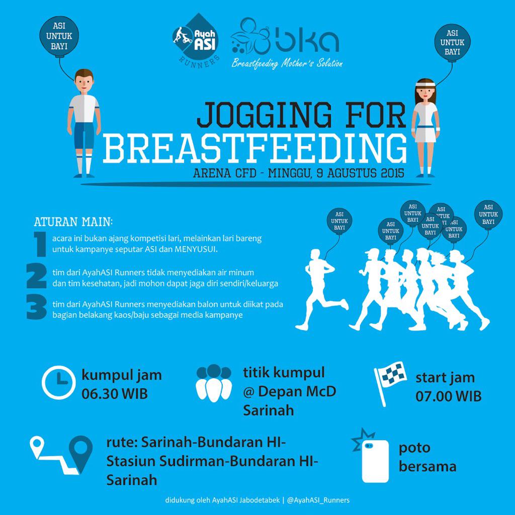 ID_AyahASI's tweet photo. Tenang..acaranya khratiis..sampe ketemu besok yak..ajakin semua keluarga dan temen2nyaa #Jogging4Breastfeeding http://t.co/IDD5XgKTLa