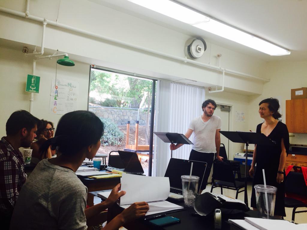 SamanthaQuan's tweet photo. Even serious scenes can be full of laughs! #opc2015 #peerlessplay @joyosmanski http://t.co/2hnD3ciFXU