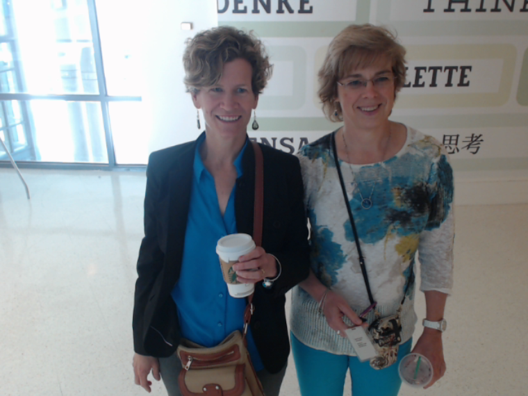 moekraft's tweet photo. #ilooklikeanengineer @IBMAccess Me &amp; @becka11y at IBM Research selfie station, IBM design camp &amp; Girls STEM Summit. http://t.co/uXIivaZF87