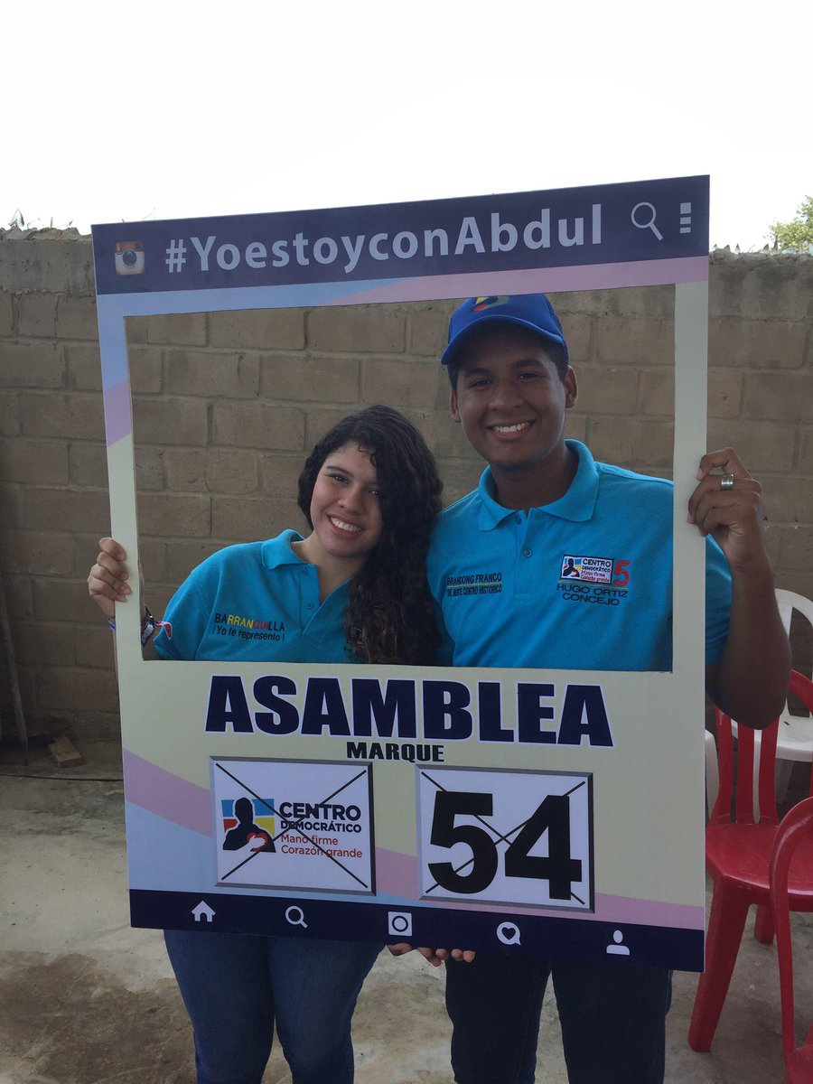 HarbAbdul's tweet photo. #YoEstoyConAbdul #Asamblea #Marque54 #AbdulHarb #PartidoCentroDemocratico @brandongfranco_ @hugortizvel http://t.co/sUhsmPr6rE