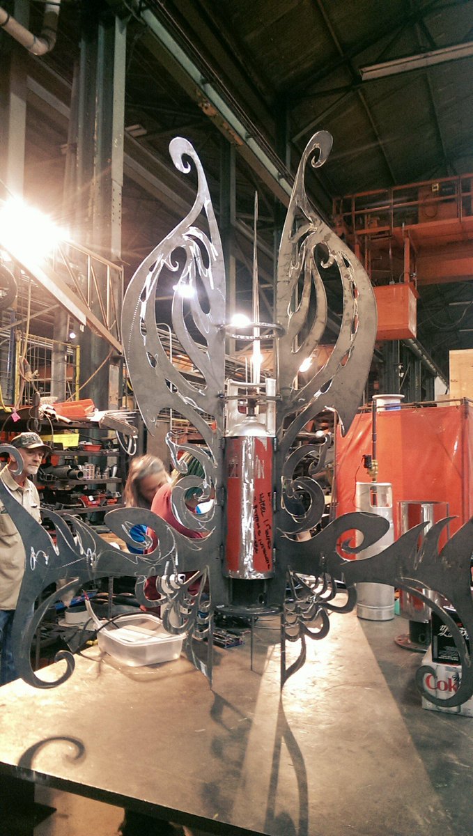 fluxfoundation's tweet photo. This gorgeous piece shoots fire from its center! Just 60 hours left to support us http://t.co/vB8781C7LA @burningman http://t.co/BO42T6N2uT