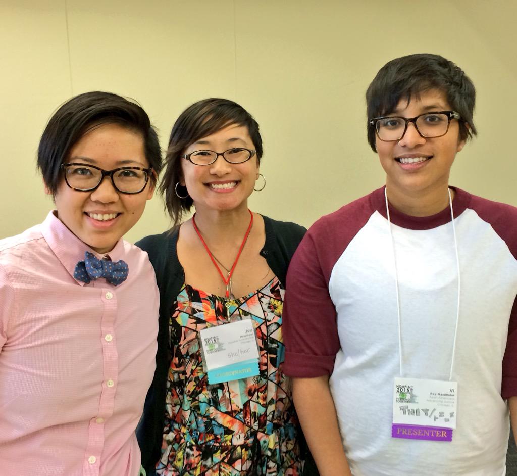 AAAJ_Chicago's tweet photo. #NQAPIA2015 Economic justice &amp; #LGBTQ movement panel crew ft. Nebula Li, @joydelivery &amp; @vexray! http://t.co/KoK5fw7a4s