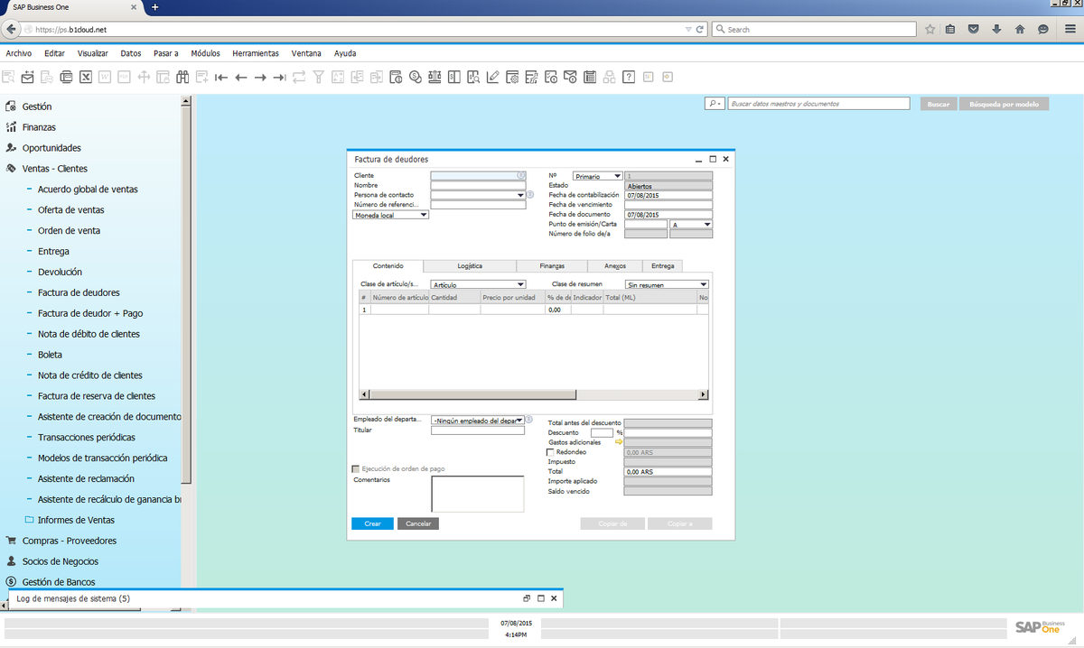 luckn's tweet photo. #SAPB1 #BrowserAccess With the Argentinean Localization. http://t.co/va2b0Pkqdg