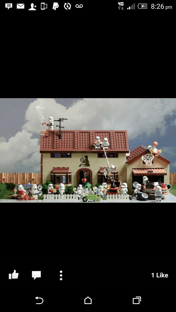 cookson_eric's tweet photo. Just found this image on the fan of the bricks fb page #Lego #star Wars #storm trooper #Simpson's #fan of the brick http://t.co/85cHJvk4OF