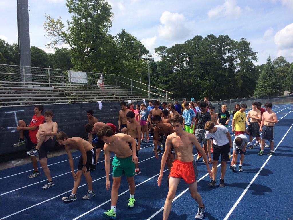 Wheeler_XC's tweet photo. Great first week of XC practice! #faster #better #stronger http://t.co/deU4bYYqo9