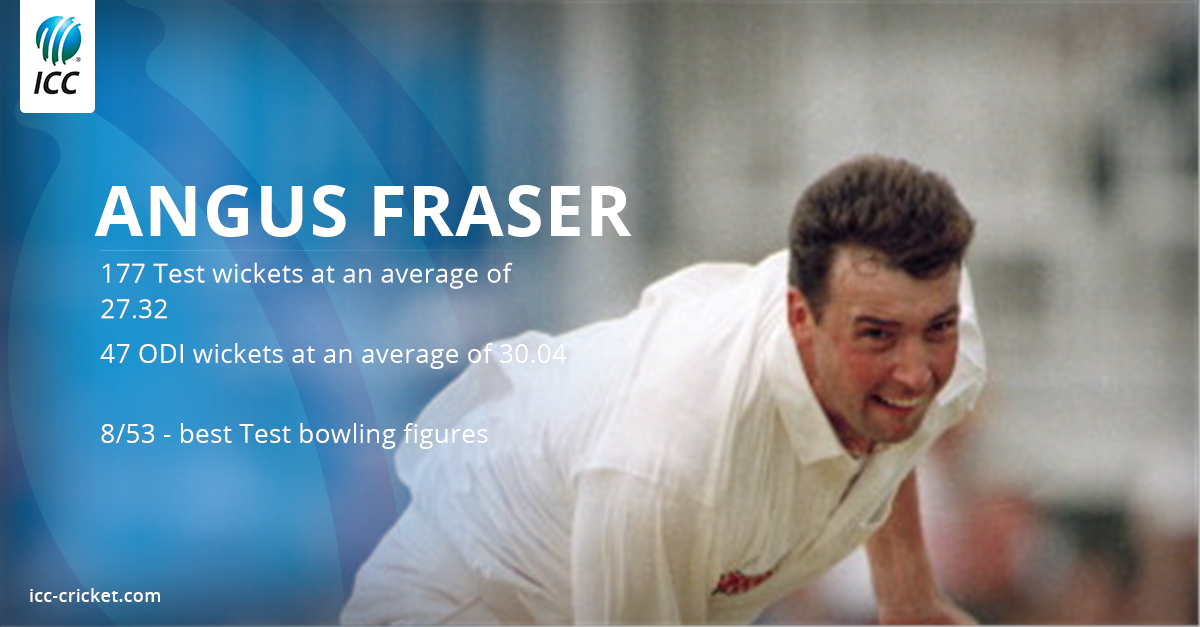 Happy Birthday to reliable
pace bowler of the 1990s,
Angus Fraser!
