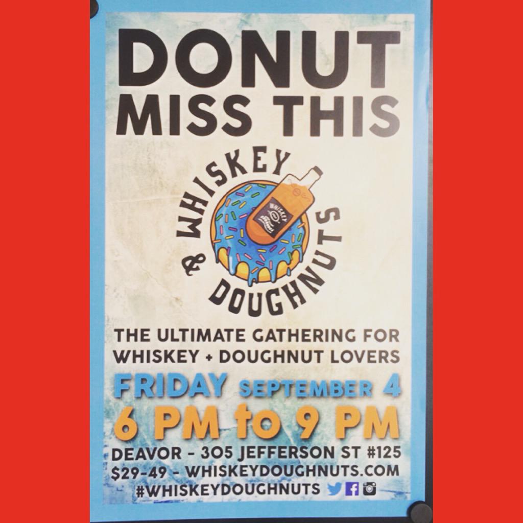 deavorco's tweet photo. GET YOUR TICKETS NOW!! Sept 4th @whiskeydoughnut is coming to deavor! Get tickets &amp; details! http://t.co/u9oFPOLKG5 http://t.co/Y0FuZMc4o7