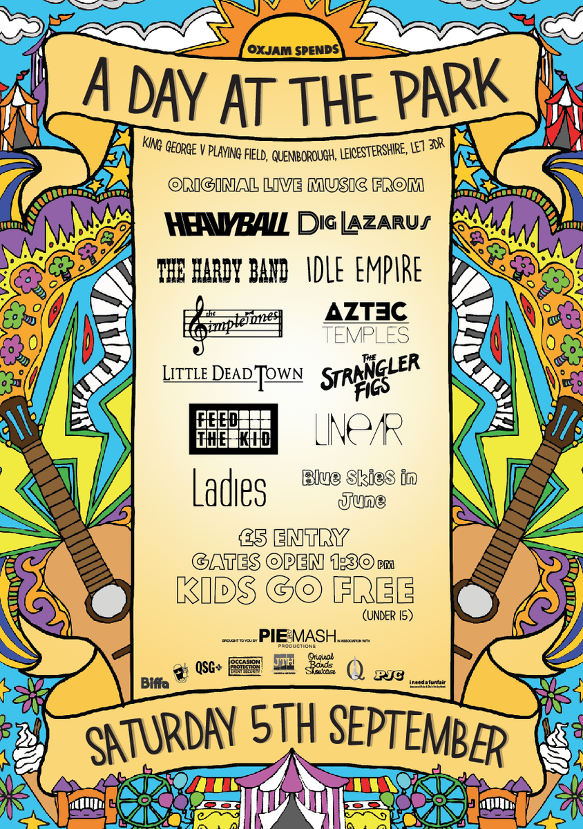 OXJAMQUENI's tweet photo. There it is guys, the full line up for this years A Day At The Park :)! http://t.co/M4kTGRHuOc