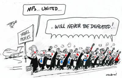 otiose94's tweet photo. #Rorts, #Entitlements MPs United by #moir_alan Β© https://t.co/XFCy00XDyp #VoteALP #thedrum https://t.co/1d0spIbQsQ #auspol π