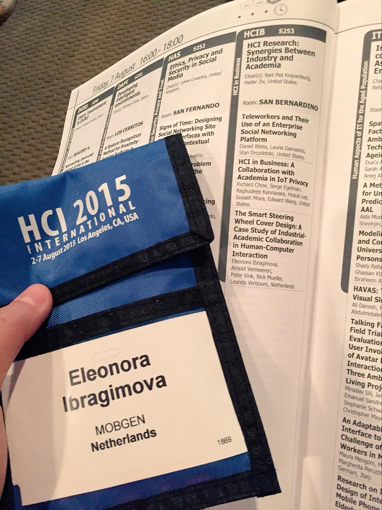 ellacino's tweet photo. Presenting our paper @16.00 in room San Bernardino @HCII2015. See you soon!! #MOBGEN #HCII2015 http://t.co/yFRzXfLQ1h