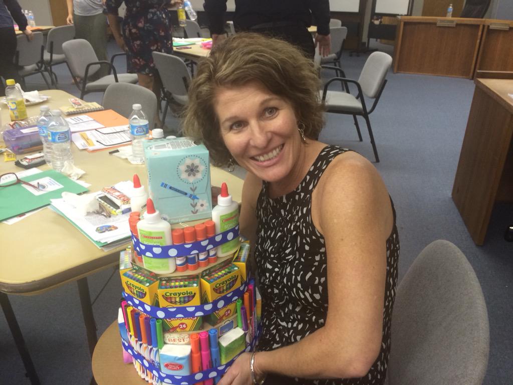 New SJUSD teacher Michelle Flint received gift today from The Willis Foundation thru funds from San Jacinto Rotary
