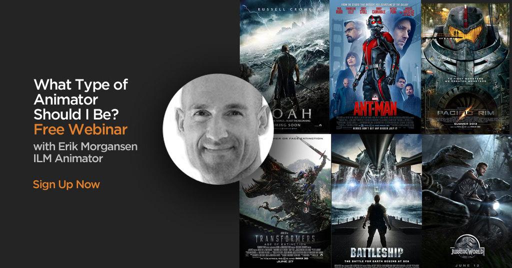 AnimationMentor (@animationmentor) on Twitter photo What type of animator should you be? Webinar with #ILM #animator Erik Morgansen! buff.ly/1IwEXsy What type of animator should you be? Webinar with #ILM #animator Erik Morgansen! buff.ly/1IwEXsy